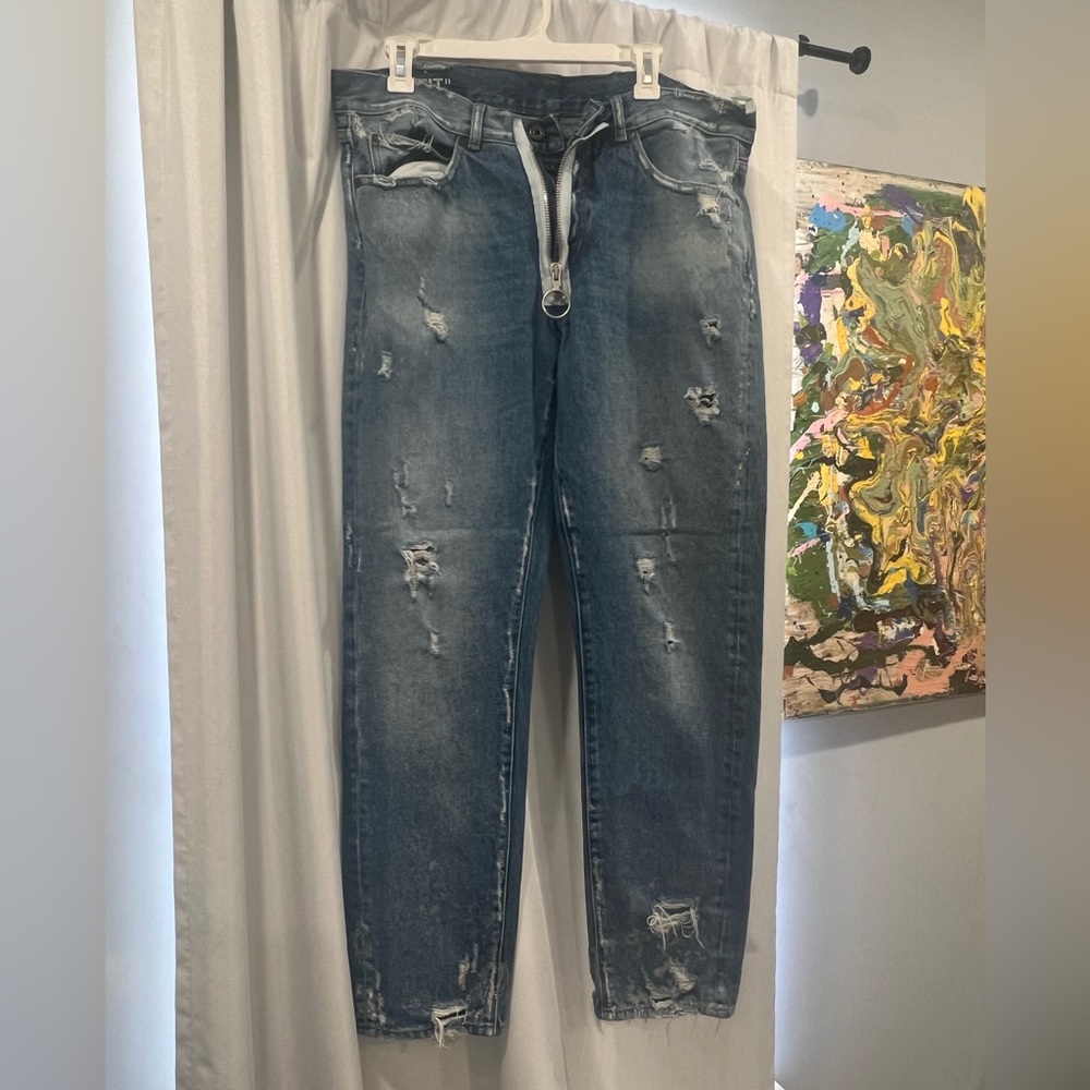 Off-White Virgil Abloh Diagonal Arrow Outer Zippe… - image 1